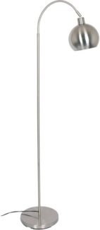 Lampe Stehlampe aus Metall in Edelstahloptik Höhe 153 cm
