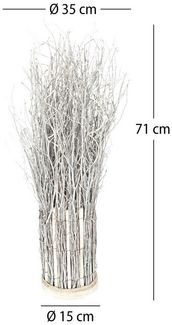 CREEDWOOD Paravent RAUMTEILER "BUNCH", Weide, 71x35cm, Zweige Sichtschutz