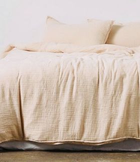 Sandiik Bettwäsche Musselin Bettwäsche in Beige