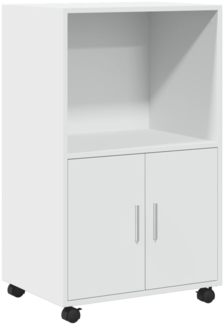 vidaXL Rollschrank Weiß 55x40x91 cm Holzwerkstoff 853182