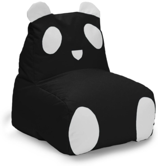 LUMALAND 'Animal Line Panda' Kindersitzsack, indoor & outdoor, Polyester schwarz / weiß, 180 l
