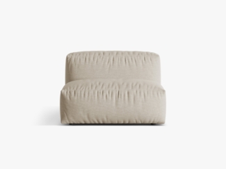Micadoni Modul Martina 1-Sitzer Strukturierter Stoff Helles Beige