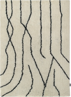 Morgenland Wollteppich - Nile Nuance - rechteckig - 170 x 120 - Weiß