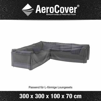 AeroCover Schutzhülle für Lounge-Sets 300x300x100xH70 cm L-Form