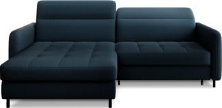 Eltap Gomsi Ecksofa (Manhattan 40) Seite links, Dunkelblau, 165 x 100 x 228 cm