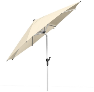 anndora-sonnenschirm Marktschirm aus Aluminium knickbar 3,5m rund, Knickfunktion und Winddach - UV beständiger, wasserabweisender Stoff