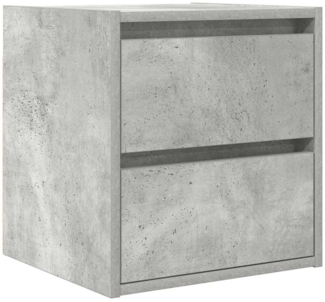 vidaXL Wand-Nachttisch Betongrau 38x34x40 cm 861253