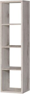 FORTE Mauro Regal, Holzwerkstoff, Beige/Braun, 38,2 x 141,8 x 32,9 cm