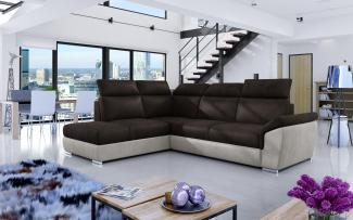 Wohnideebilder Loreto Dunkelbraun Ecksofas & Eckcouches Lor_50