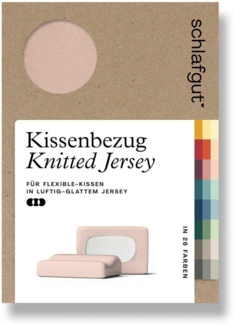 Schlafgut Kissenbezug Pure flexibler Kissenbezug für Nackenstützkissen, (1 Stück), Bio-Baumwolle mit Elasthan, mit Gummizug, bügelfrei