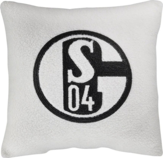 FC Schalke 04 Dekokissen Schalke 04 Kissen Sachafoptik beige
