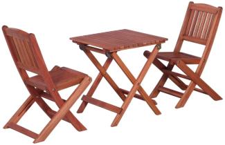 vidaXL 3-tlg. Bistro-Set für Kinder Massivholz Eukalyptus 45586