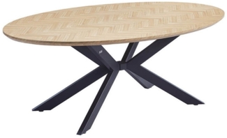 HOME DELUXE Esstisch Oval AVENTIS inkl. Sternfuß 200 x 120 cm