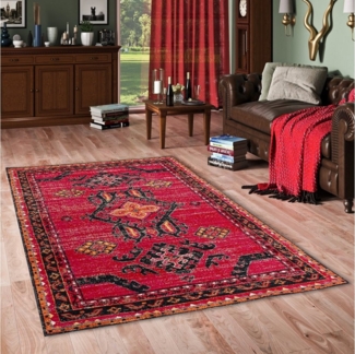 Pergamon Orientteppich Designer Teppich Vintage Zoe Orient Bordüre, Rechteckig, Höhe: 6 mm