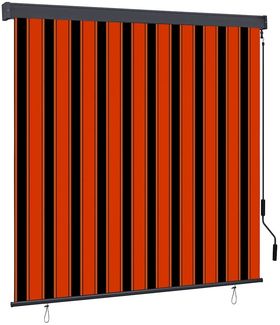 vidaXL Rollo Orange und Braun 180 x 250 cm Stoff und Aluminium 362086