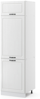 Kühlumbauschrank R-Line Weiß Landhaus 60 cm Vicco