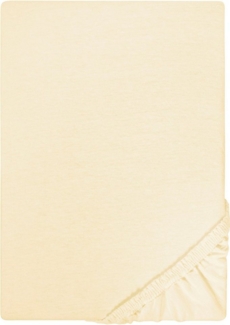 Castell Jersey-Stretch-Spannbetttuch 0077113, gelb, 1x 120x200 cm