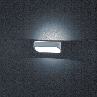 Helestra CAPE LED Wandleuchte silbergrau - mattweiß A18310.46
