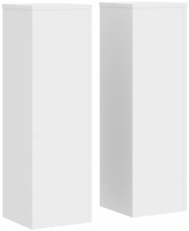 vidaXL Pflanzenständer 2 Stk. Weiß 25x25x80 cm Holzwerkstoff 852942