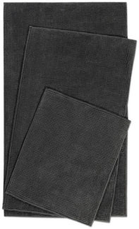 Wecon home Basics Badematte Balu, Höhe 14 mm, Polyester, rechteckig, Chenille, waschbar, rutschfest, schnell trocknend, weich, Badteppich