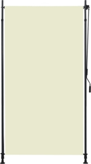 vidaXL Außenrollo 120 x 270 cm Creme 145940