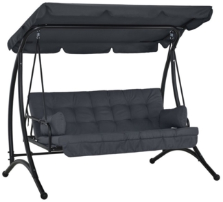 MCombo Hollywoodschaukel M MCombo 3-Sitzer Hollywoodschaukel 4095, 3-Sitzer, mit Liegefunktion, mit Extradickem Sitzkissen, bis 300kg Belastbar