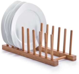 Zeller Present Geschirr-Set zeller Tellerständer BAMBUS BHT 12.50x12x34 cm