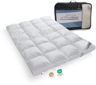 Super warme 100% Winter Hochsteg Daunendecke 1550g Daunen 155x220