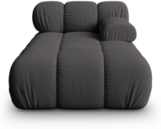 Micadoni Recamiere Bellis Rechts 3D-Stoff Espresso