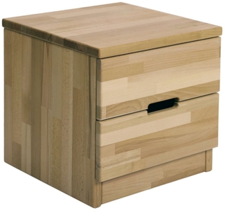 Krok Wood Nachttisch Elsa aus Massivholz 40 x 40 x 40 cm
