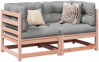 vidaXL 2-tlg. Garten-Sofagarnitur mit Kissen Massivholz Douglasie 3295828