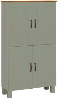 Home affaire Midischrank Rodby FSC®-zertifiziertes Massivholz, Breite 75cm, Höhe 130cm