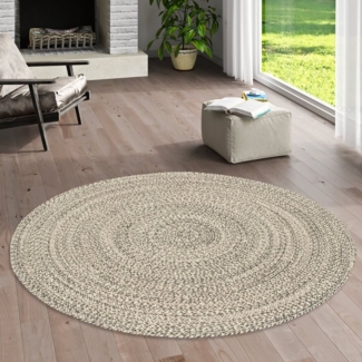 Pergamon Sisalteppich Naturfaser Teppich Handgefertigt Jute Kaya Rund, Rund, Höhe: 8 mm
