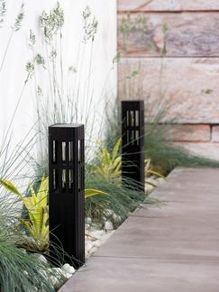 Luxform Gartenleuchte Luxform Solar Florida, LED fest integriert, Warmweiß, LED-Gartenleuchte, Solarenergie, warmweiß, aus Aluminium, IP44