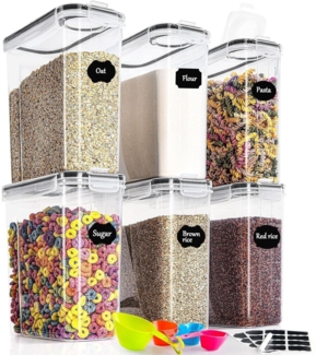 Vorratsdosen 6er Set Aufbewahrungsbox Luftdicht Plastik 4L Behälter MEHRWEG