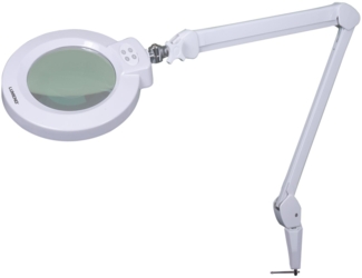 Lumeno Lupenlampe 824XPRO LED Lupenleuchte dimmbar und 172 mm Linse, LED fest integriert, Kaltweiß, 6500