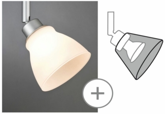 Paulmann SCHIRM 50W GLAS DECOSYSTEMS (WOLBI WEIß 24K402)