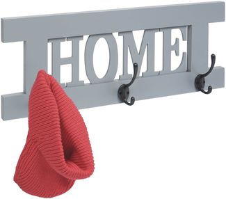 Wandgarderobe HWC-C60 Home, Garderobe Garderobenpaneel, Shabby-Look Vintage 55x21cm ~ grau-blau