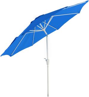 Mendler 'N18' Sonnenschirm, neigbar, Polyester / Aluminium, Blau, Ø 270 cm