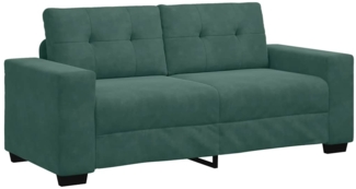 vidaXL Zweisitzer-Sofa Dunkelgrün 140 cm Samt 4105124