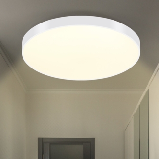 ZMH LED Deckenleuchte Warmweiß Deckenlampe - 12W Badlampe IP44 Wasserdicht 21cm Rund Modern Küchelampe Flach für Küche Wohnzimmer Badezimmer Schlafzimmer Flur Balkon Bad