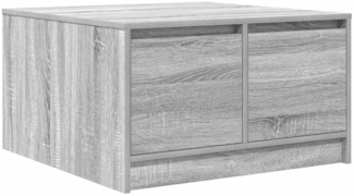 vidaXL Couchtisch mit Schubladen Grau Sonoma 70,5x70x40 cm 3328413