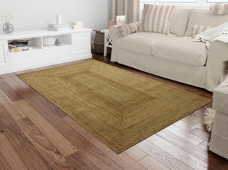 Vente-unique - Teppich rechteckig - 100 % geflochtene Jute - 160 x 230 cm - Naturfarben - JAYA