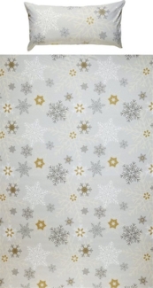 REDBEST Bettwäsche Bettwäsche, Biber, 3 teilig, Sterne