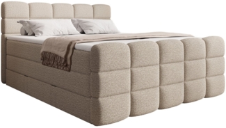 wonello Boxspringbett Carenzo, Doppelbett mit Bettkasten, wahlweise mit wonello premium Topper