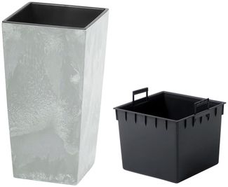 Prosperplast Pflanzkübel Urbi Square Beton, BxTxH: 32,5x32,5x61 cm