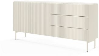 yourhouse24 Kommode Muti 2d3s 177 x 81 x 40 cm Kaschmir, Schwarz