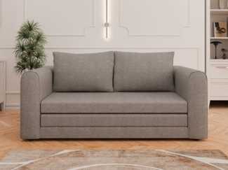 PANDA MÖBEL GmbH Schlafsofa Arelis Schlafsofa mit Bettfunktion, Platzsparendes Sofa mit Gästebettfunktion