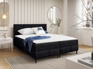 Boxspringbett Briheg 2 (Farbe: Coral 60, Größe: 140 x 200)