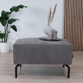 Bronx71 Chenille Hocker Kansas taupe